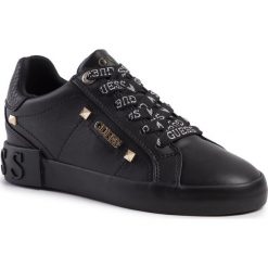 Sneakersy GUESS - Puxly FL5PUX LEA12 BLKBL. Czarne półbuty damskie Guess, ze skóry ekologicznej. Za 559,00 zł.