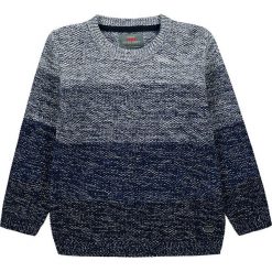 Sweter w kolorze granatowym. Niebieskie swetry chłopięce Kanz, w paski, z okrągłym kołnierzem. W wyprzedaży za 59,95 zł.