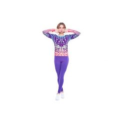 Bastet Longsleeve (Gradient). Różowe bluzki damskie marki OKUAKU, m, z nadrukiem, z elastanu, bez kołnierzyka, bez rękawów. Za 159,00 zł.