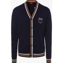 IZOD - Kardigan męski, niebieski. Niebieskie kardigany męskie IZOD, m, w paski. Za 229,95 zł.