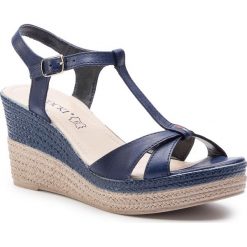 Sandały LASOCKI - 0674-02 Cobalt Blue. Niebieskie klapki damskie Lasocki, bez wzorów, ze skóry, bez obcasa, na obcasie. Za 149,99 zł.