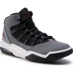 Buty NIKE - Jordan Max Aura AQ9084 AQ9084 012 Cool Grey/Gym Red/Black/White. Szare buty sportowe męskie Nike, ze skóry ekologicznej, bez zapięcia, do koszykówki. Za 499,00 zł.
