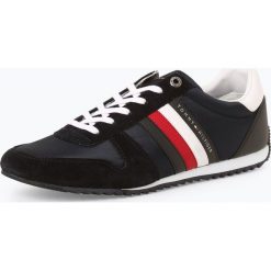 Tommy Hilfiger - Tenisówki męskie z dodatkiem skóry, niebieski. Niebieskie trampki męskie TOMMY HILFIGER, bez wzorów, ze skóry, eleganckie, bez zapięcia. Za 349,95 zł.
