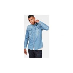 Koszule z długim rękawem G-Star Raw D12697 D013 - 3301 SHIRT. Niebieskie koszule męskie G-Star RAW, s, bez wzorów, retro, bez kołnierzyka, z długim rękawem. Za 240,86 zł.