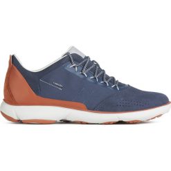 Geox Nebula Tenisówki Niebieski. Niebieskie trampki męskie Geox, bez wzorów, ze skóry, bez zapięcia. Za 602,95 zł.