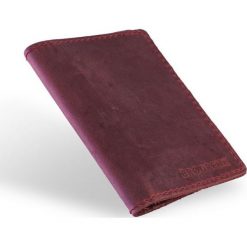 Skórzany portfel SLIM wallet BRODRENE czerwony. Czerwone portfele męskie marki Brødrene, ze skóry. Za 89,00 zł.