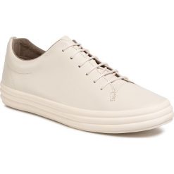 Sneakersy CAMPER - Hoops K200298-028 Beige. Brązowe półbuty damskie Camper, ze skóry. W wyprzedaży za 289,00 zł.