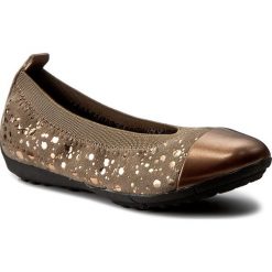 Baleriny GEOX - J Piuma Bal B J62B0B 0JSKN C9006 Smoke Grey. Brązowe baleriny damskie z odkrytą piętą Geox, ze skóry ekologicznej. W wyprzedaży za 149,00 zł.