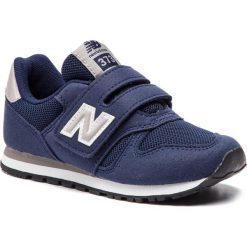 Sneakersy NEW BALANCE - YV373NV Granatowy. Niebieskie trampki chłopięce New Balance, bez wzorów, ze skóry ekologicznej, na rzepy. Za 249,99 zł.