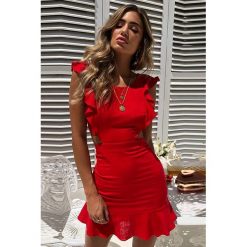 Sukienka GAILA RED. Czerwone sukienki damskie s, krótkie, mini. W wyprzedaży za 59,00 zł.