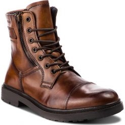 Kozaki CANGURO - A136-310 Cuoio. Brązowe buty zimowe męskie marki Canguro, z materiału. W wyprzedaży za 229,00 zł.