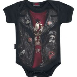 Body niemowlęce: Spiral Baby Biker Body czarny
