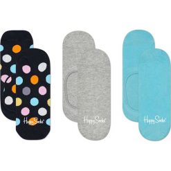 Happy Socks - Stopki Big Dot (3-pak). Niebieskie skarpetki damskie Happy Socks, z bawełny. Za 69,90 zł.