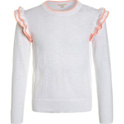 J.CREW ADELINE RUFFLE SLEEVE POPOVER Sweter white. Białe swetry dziewczęce J.CREW, z bawełny. Za 159,00 zł.
