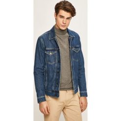 Tommy Jeans - Kurtka jeansowa. Niebieskie płaszcze męskie Tommy Jeans, s, bez wzorów, z bawełny, krótkie, bez kaptura. Za 449,90 zł.