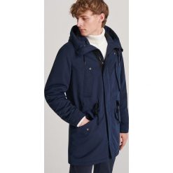 Ocieplana parka - Granatowy. Niebieskie parki męskie Reserved, s. Za 279,99 zł.