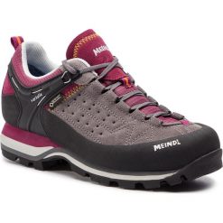 Trekkingi MEINDL - Literock Lady Gtx GORE-TEX 3921 Antrazit/Viola 31. Szare półbuty damskie MEINDL, ze skóry, bez obcasa, bez zapięcia. W wyprzedaży za 569,00 zł.