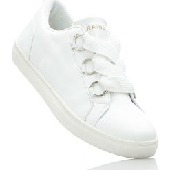 Sneakersy bonprix biały. Białe buty sportowe damskie bonprix. Za 74,99 zł.