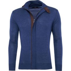 Sweter DAMIANO SWG000069. Pomarańczowe swetry rozpinane męskie marki Giacomo Conti, m, z wełny. Za 299,00 zł.