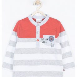 Coccodrillo - Longsleeve dziecięcy 74-80 cm. Szare t-shirty chłopięce marki COCCODRILLO, bez wzorów, z elastanu, z długim rękawem. W wyprzedaży za 34,90 zł.