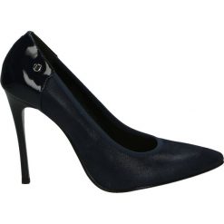 Czółenka - 5424 1253355B. Czarne buty ślubne damskie Venezia, ze skóry. Za 299,00 zł.