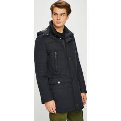 Pierre Cardin - Kurtka. Niebieskie płaszcze męskie marki Pierre Cardin, bez wzorów, z poliesteru, długie, bez kaptura. W wyprzedaży za 799,90 zł.