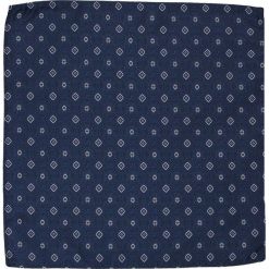 Elegancka, Męska Poszetka - ALTIES - Granat, Wzór POSZALTTANIA0157. Niebieskie poszetki męskie Alties, z materiału, eleganckie. Za 16,90 zł.