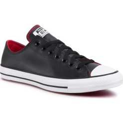 Trampki CONVERSE - Ctas Ox 167120C Black/University Red/White. Czarne półbuty męskie Converse, bez wzorów, z gumy, bez zapięcia. W wyprzedaży za 269,00 zł.