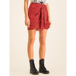 Spódnica mini The Kooples FJUP18043S. Czerwone spódniczki damskie The Kooples, s, bez wzorów, z jedwabiu, mini. W wyprzedaży za 429,00 zł.