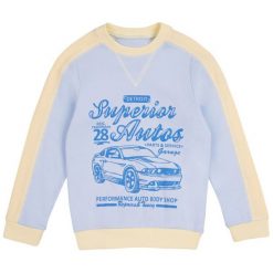 Garnamama Bluza Chłopięca 116 Niebieski. Niebieskie bluzy chłopięce rozpinane marki Garnamama, z bawełny. W wyprzedaży za 22,00 zł.