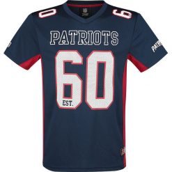 NFL New England Patriots T-Shirt granatowy. Niebieskie t-shirty męskie z nadrukiem marki NFL, s. Za 164,90 zł.
