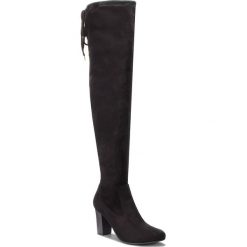 Muszkieterki CAPRICE - 9-25504-21 Black Stretch 044. Czarne buty zimowe damskie Caprice, z materiału. W wyprzedaży za 199,00 zł.