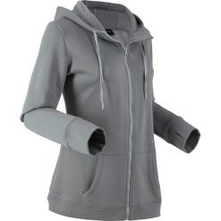Bluza rozpinana, długi rękaw bonprix dymny szary melanż. Szare bluzy damskie rozpinane marki bonprix, melanż, z długim rękawem, długie. Za 59,99 zł.