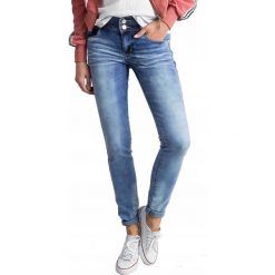 SPODNIE DAMSKIE JEANSY JEANS RURKI SLIM 28/29 M Model 8104. Jeansy damskie Merg, m, bez wzorów, z bawełny. Za 69,00 zł.