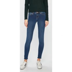 Noisy May - Jeansy. Niebieskie jeansy damskie skinny marki Noisy May, l, z elastanu, z obniżonym stanem. Za 149,90 zł.