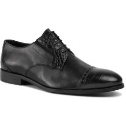 Półbuty RAGE AGE - Senor E887 Nero. Czarne buty wizytowe męskie Rage Age, ze skóry, bez zapięcia. W wyprzedaży za 449,00 zł.