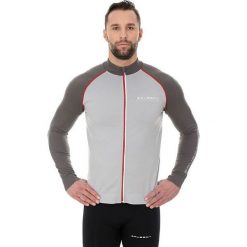 Bejsbolówki męskie: Brubeck Bluza męska athletic szaro-grafitowa r. S (LS14080)