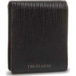 Duży Portfel Męski TRUSSARDI JEANS - Cortina Wallet Coin 71W00128 K299. Czarne portfele męskie Trussardi Jeans, bez wzorów, z jeansu. Za 349,00 zł.