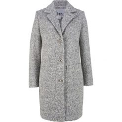 Płaszcz boucle bonprix jasnoszary melanż. Szare płaszcze damskie bonprix, melanż. Za 239,99 zł.