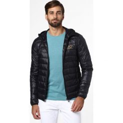 EA7 Emporio Armani - Męska kurtka puchowa, czarny. Czarne kurtki męskie EA7 Emporio Armani, s, bez wzorów, z puchu, bez kaptura. Za 799,95 zł.