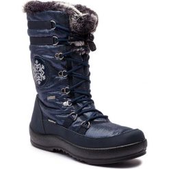 Śniegowce MANITU - 991173 Blau 5. Niebieskie buty zimowe damskie Manitu, z materiału. Za 419,00 zł.