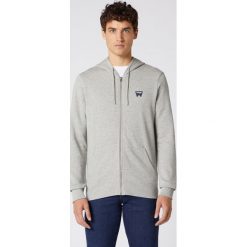 Wrangler Bluza Szary. Szare bluzy męskie Wrangler, xl, bez wzorów, z bawełny, bez kołnierzyka, bez rękawów, bez kaptura. Za 343,95 zł.