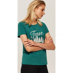 T-shirt z nadrukiem - Turkusowy. Niebieskie t-shirty damskie House, l, z nadrukiem. Za 29,99 zł.