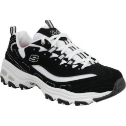 Skechers D'Lites Biggest Fan 11930-BKW 36 Czarne. Czarne buty sportowe damskie Skechers, bez wzorów, z nubiku, sportowe. W wyprzedaży za 249,99 zł.