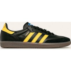 Adidas Originals - Buty skórzane Samba OG. Czarne sneakersy męskie adidas Originals, ze skóry, na sznurówki. W wyprzedaży za 329,90 zł.