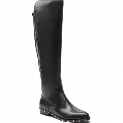 Oficerki GUESS - FLGRS4 LEA11 BLACK. Czarne buty zimowe damskie marki Guess, z materiału. Za 1159,00 zł.