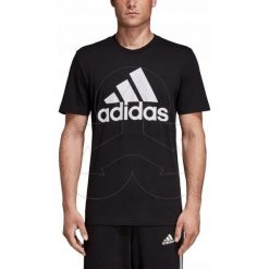 Koszulka męska czarna adidas DT9933. Czarne koszulki męskie Adidas, m, z bawełny, na fitness i siłownię. Za 79,99 zł.