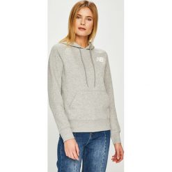 New Balance - Bluza. Szare bluzy damskie New Balance, s, bez wzorów, z elastanu, bez rękawów, z kapturem. W wyprzedaży za 179,90 zł.