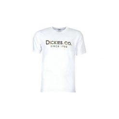 T-shirty z krótkim rękawem Dickies DUNBAR. Białe t-shirty męskie Dickies, s, bez wzorów, bez kołnierzyka, krótkie. Za 109,00 zł.