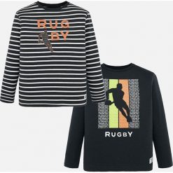 Mayoral - Longsleeve dziecięcy 128-172 cm (2-pack). Szare t-shirty chłopięce Mayoral, z nadrukiem, z bawełny, z długim rękawem. W wyprzedaży za 69,90 zł.